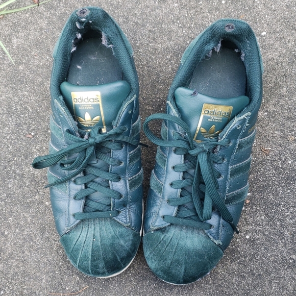 Green Velvet Shell Toe ADIDAS - Picture 2 of 6